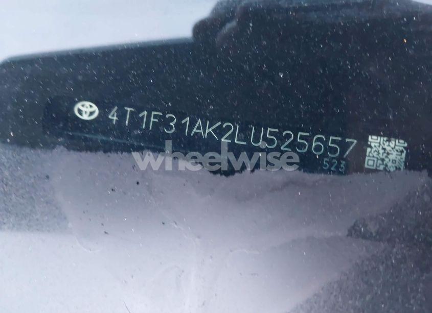 Photo 17 of 2020 Toyota Camry XLE HYBRID (VIN 4T1F31AK2LU525657)