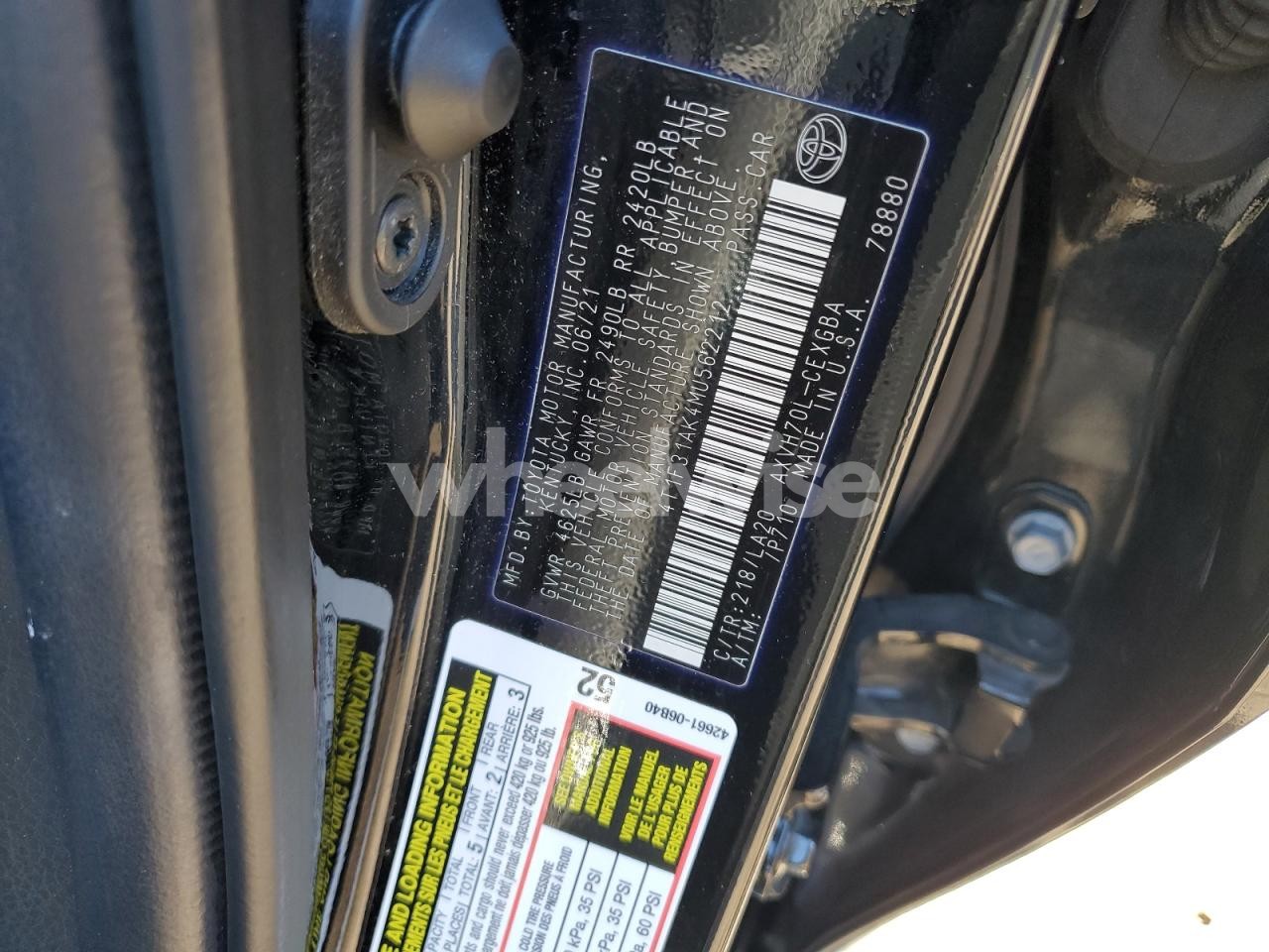Photo 12 of 2021 TOYOTA CAMRY XLE (VIN 4T1F31AK4MU562212)