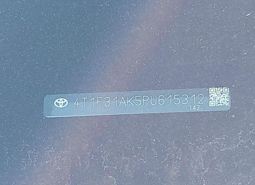 Photo 9 of 2023 Toyota Camry XLE HYBRID (VIN 4T1F31AK5PU615312)