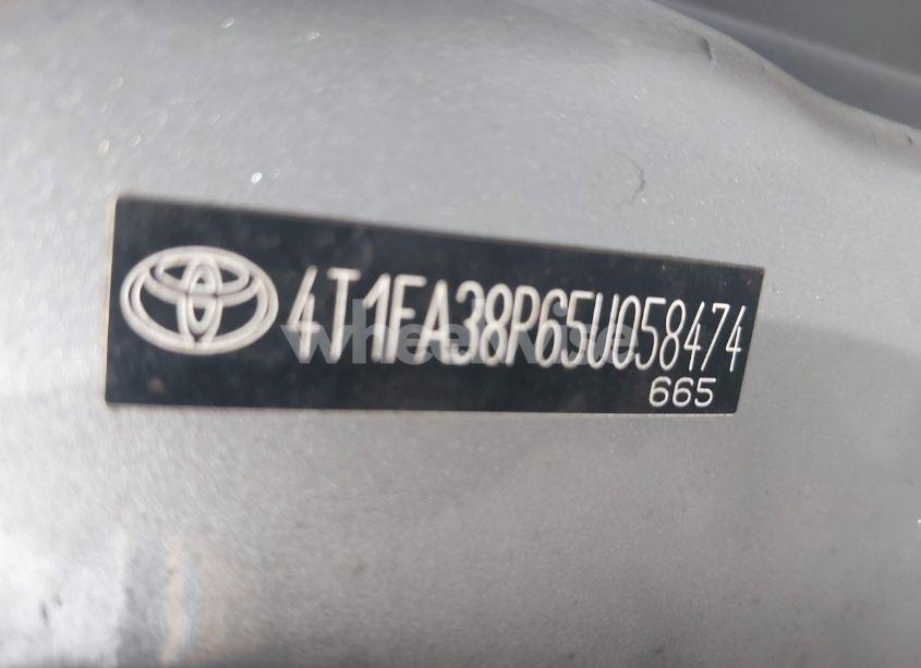 Photo 9 of 2005 Toyota Camry SOLARA SLE (VIN 4T1FA38P65U058474)