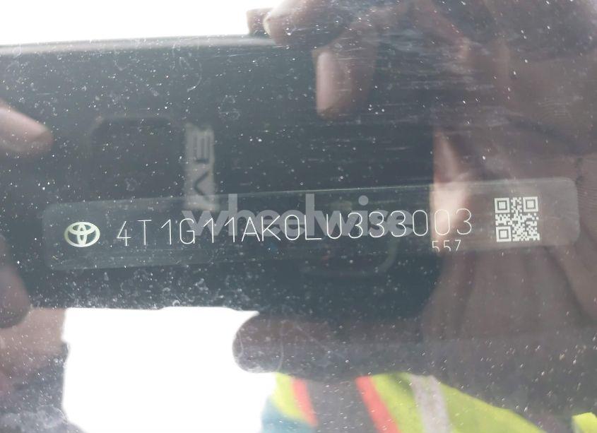 Photo 9 of 2020 Toyota Camry SE (VIN 4T1G11AK0LU333003)