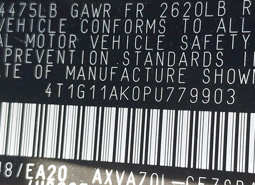Photo 9 of 2023 Toyota Camry SE (VIN 4T1G11AK0PU779903)