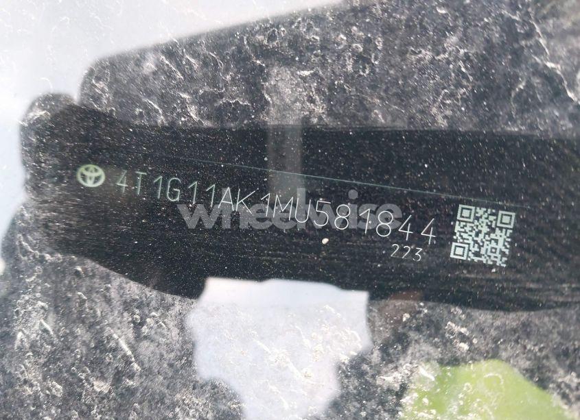 Photo 9 of 2021 Toyota Camry SE (VIN 4T1G11AK1MU581844)