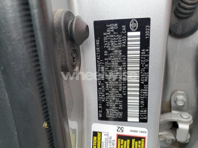 Photo 7 of 2022 TOYOTA CAMRY SE (VIN 4T1G11AK2NU498747)