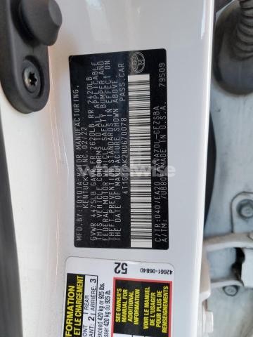 Photo 13 of 2022 TOYOTA CAMRY SE (VIN 4T1G11AK2NU670078)