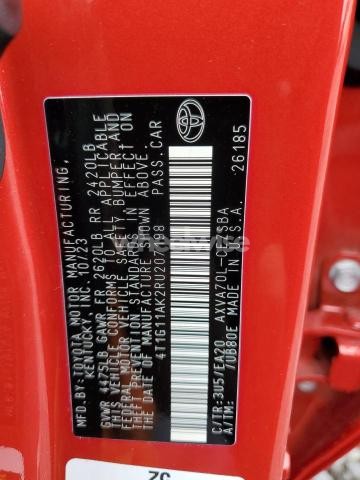 Photo 10 of 2024 TOYOTA CAMRY SE NIGHT SHADE (VIN 4T1G11AK2RU207198)