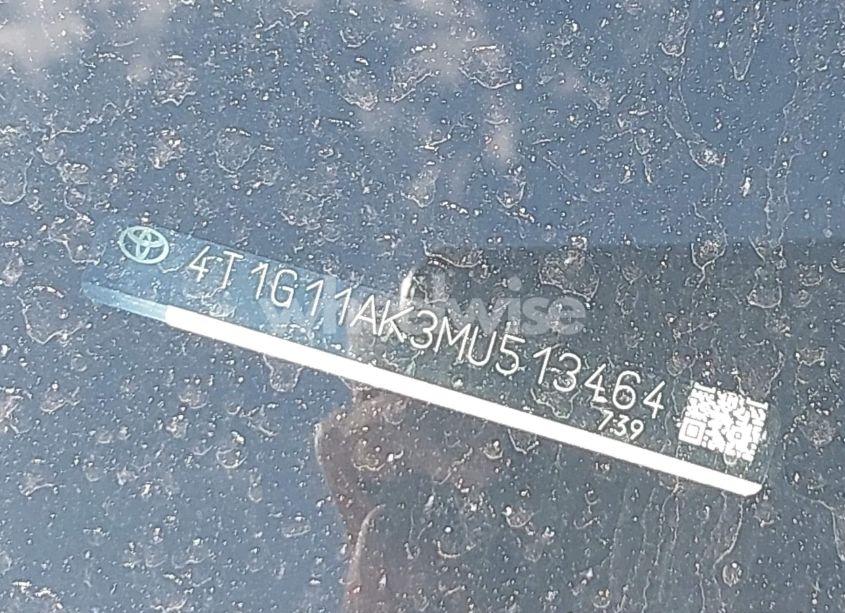 Photo 9 of 2021 Toyota Camry SE (VIN 4T1G11AK3MU513464)