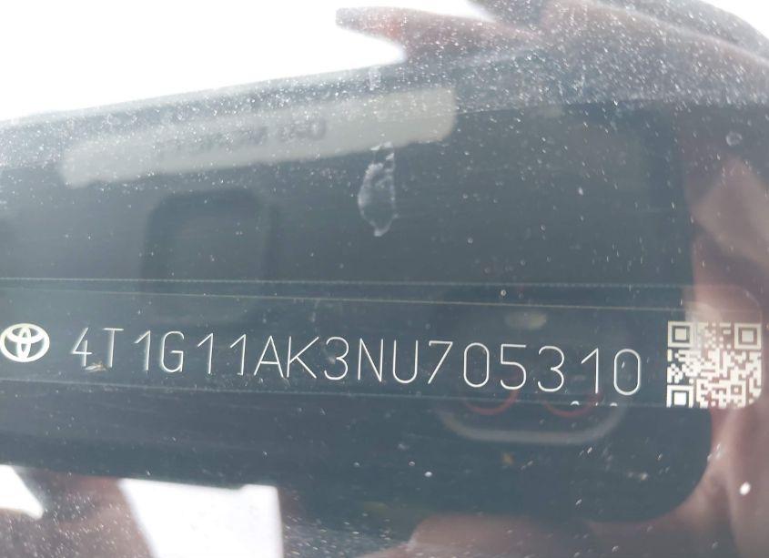 Photo 9 of 2022 Toyota Camry SE (VIN 4T1G11AK3NU705310)