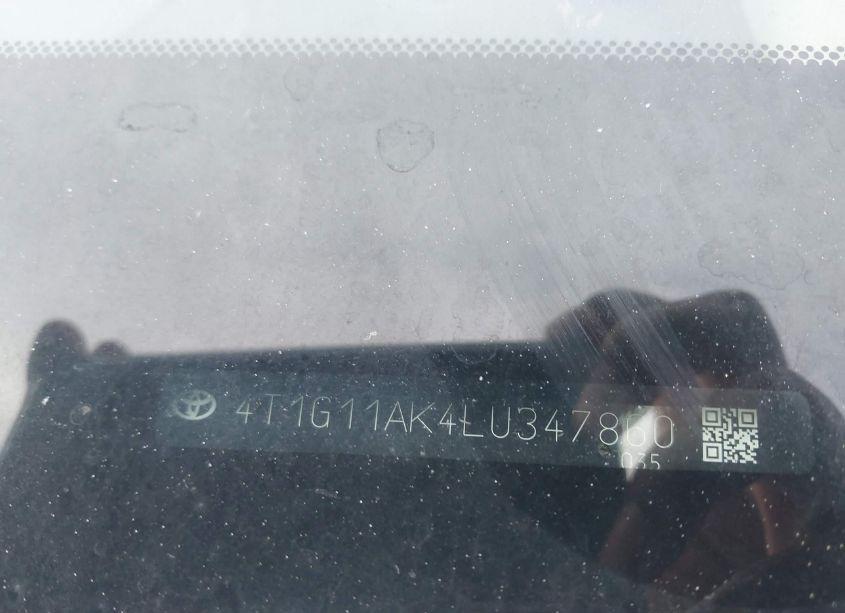 Photo 9 of 2020 Toyota Camry SE (VIN 4T1G11AK4LU347860)