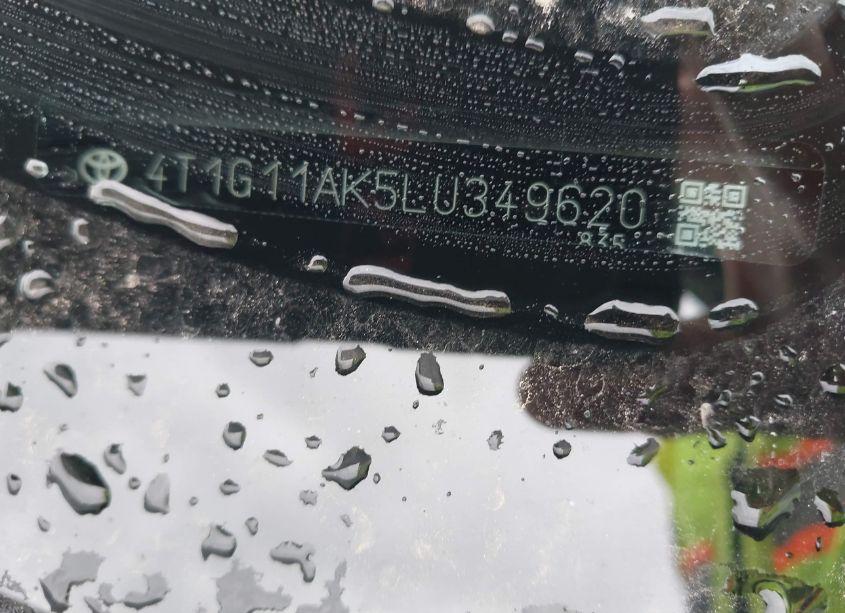 Photo 9 of 2020 Toyota Camry SE (VIN 4T1G11AK5LU349620)