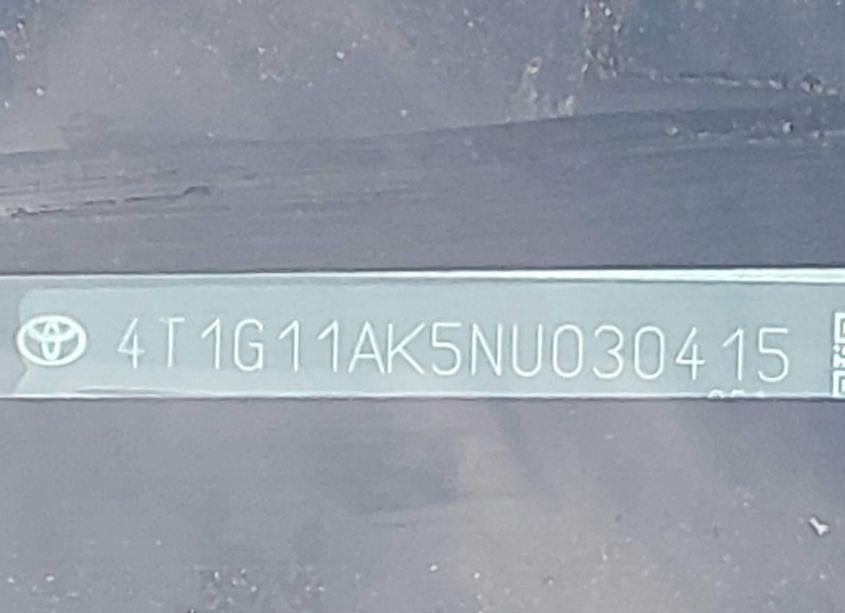 Photo 9 of 2022 Toyota Camry SE (VIN 4T1G11AK5NU030415)