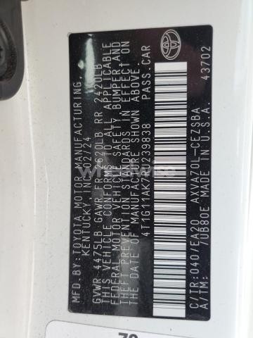 Photo 6 of 2024 TOYOTA CAMRY SE NIGHT SHADE (VIN 4T1G11AK7RU239838)