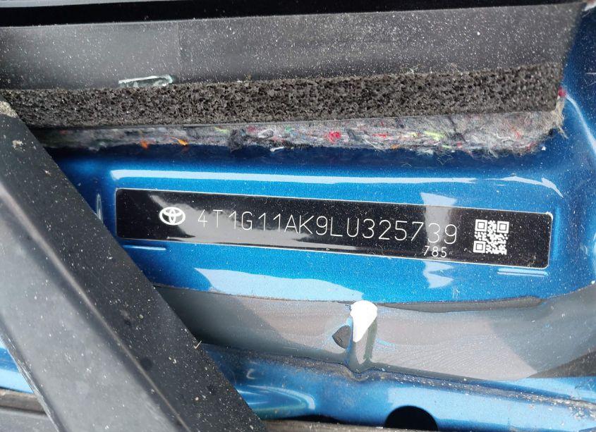 Photo 9 of 2020 Toyota Camry SE (VIN 4T1G11AK9LU325739)