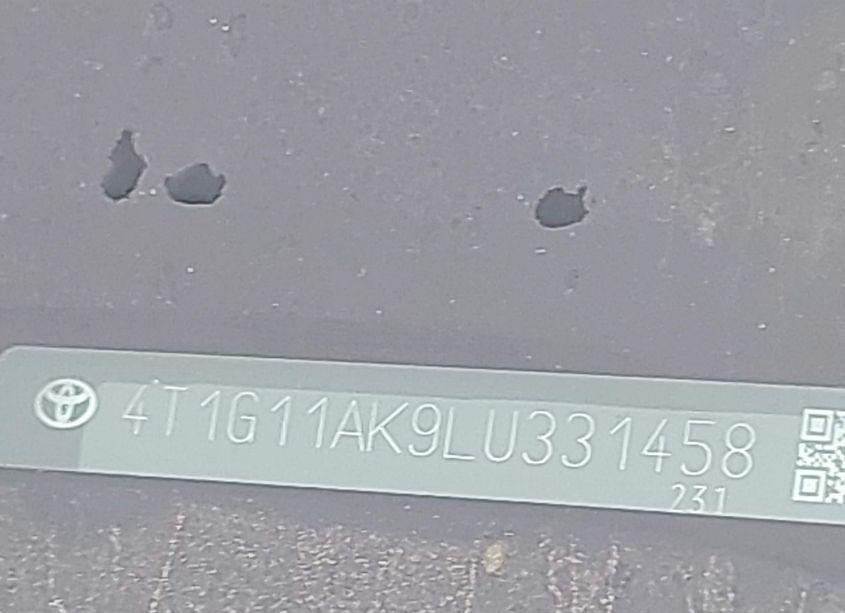 Photo 9 of 2020 Toyota Camry SE NIGHTSHADE EDITION (VIN 4T1G11AK9LU331458)