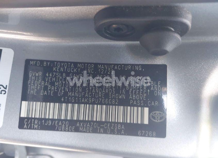Photo 9 of 2023 Toyota Camry SE (VIN 4T1G11AK9PU766082)