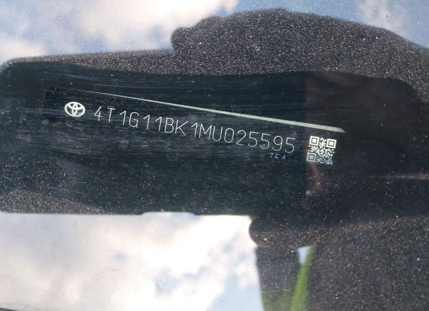 Photo 17 of 2021 Toyota Camry SE AWD (VIN 4T1G11BK1MU025595)