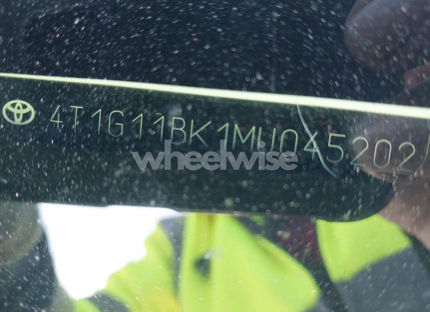 Photo 9 of 2021 Toyota Camry SE AWD (VIN 4T1G11BK1MU045202)