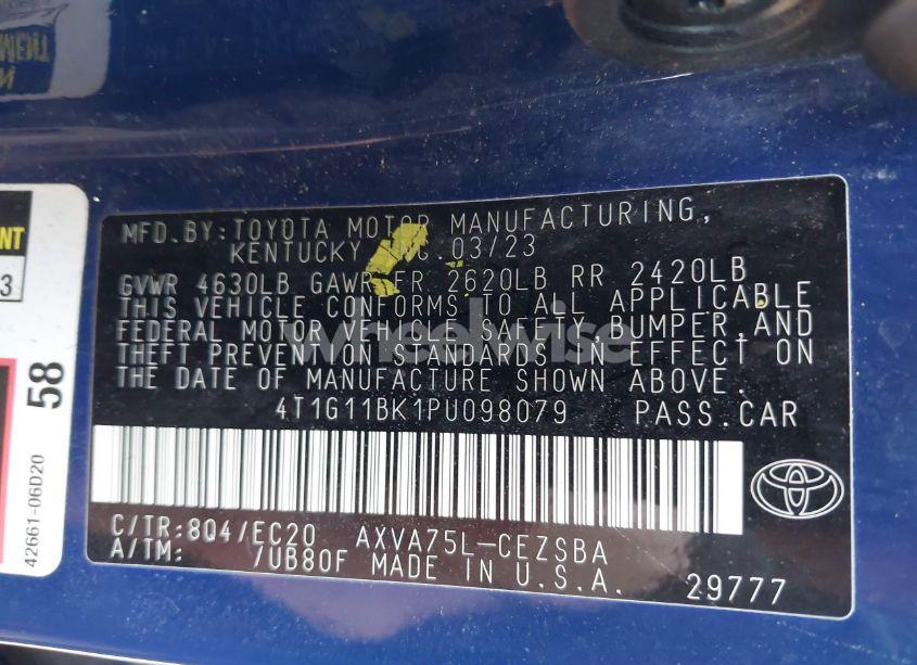 Photo 9 of 2023 Toyota Camry SE NIGHTSHADE EDITION AWD (VIN 4T1G11BK1PU098079)