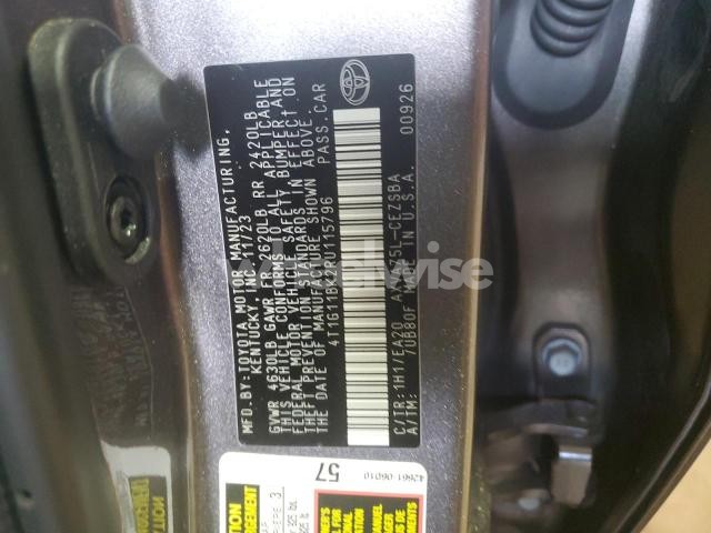 Photo 10 of 2024 TOYOTA CAMRY SE NIGHT SHADE (VIN 4T1G11BK2RU115796)