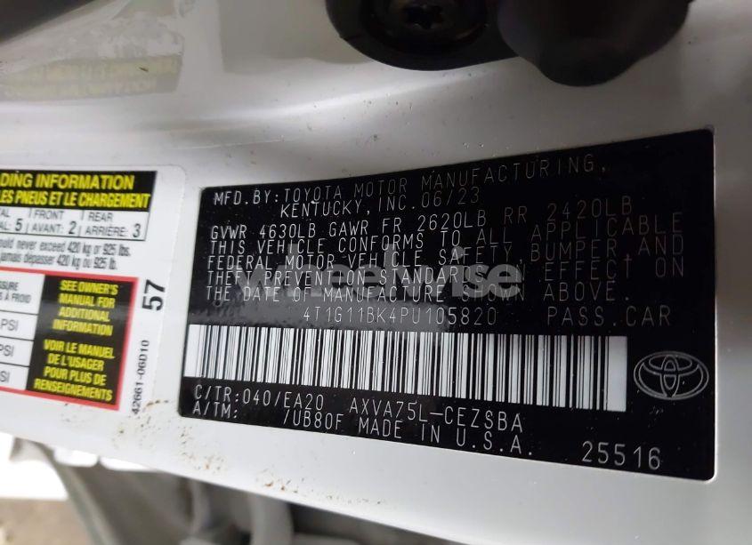 Photo 9 of 2023 Toyota Camry SE AWD (VIN 4T1G11BK4PU105820)