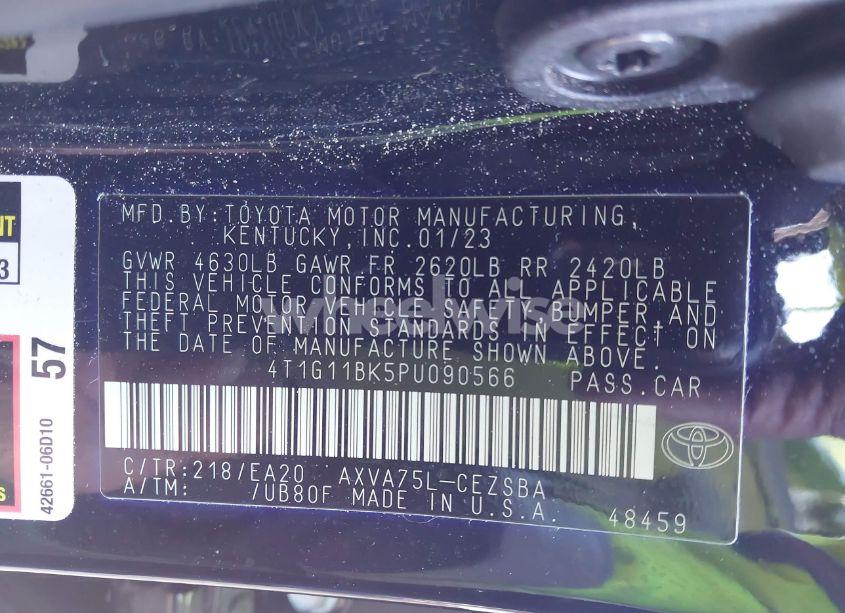 Photo 9 of 2023 Toyota Camry SE AWD (VIN 4T1G11BK5PU090566)