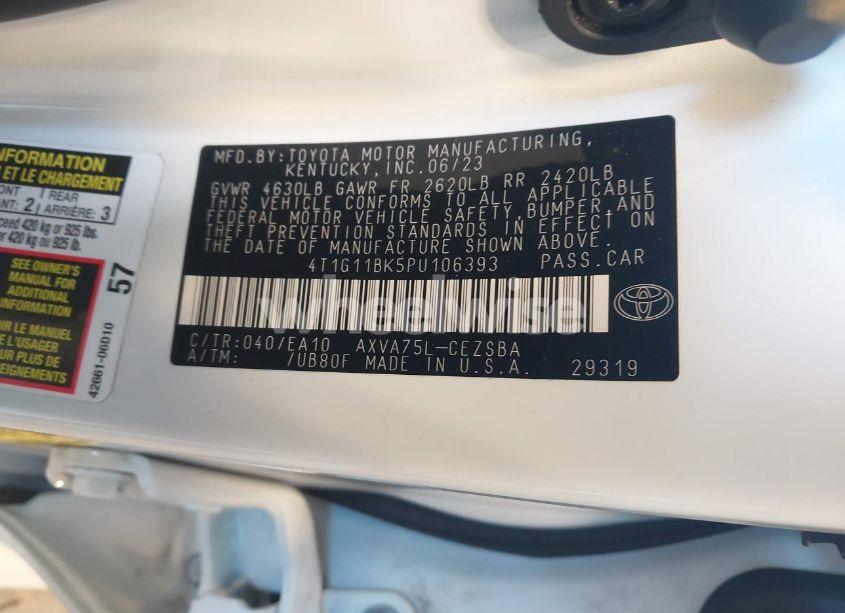 Photo 9 of 2023 Toyota Camry SE AWD (VIN 4T1G11BK5PU106393)