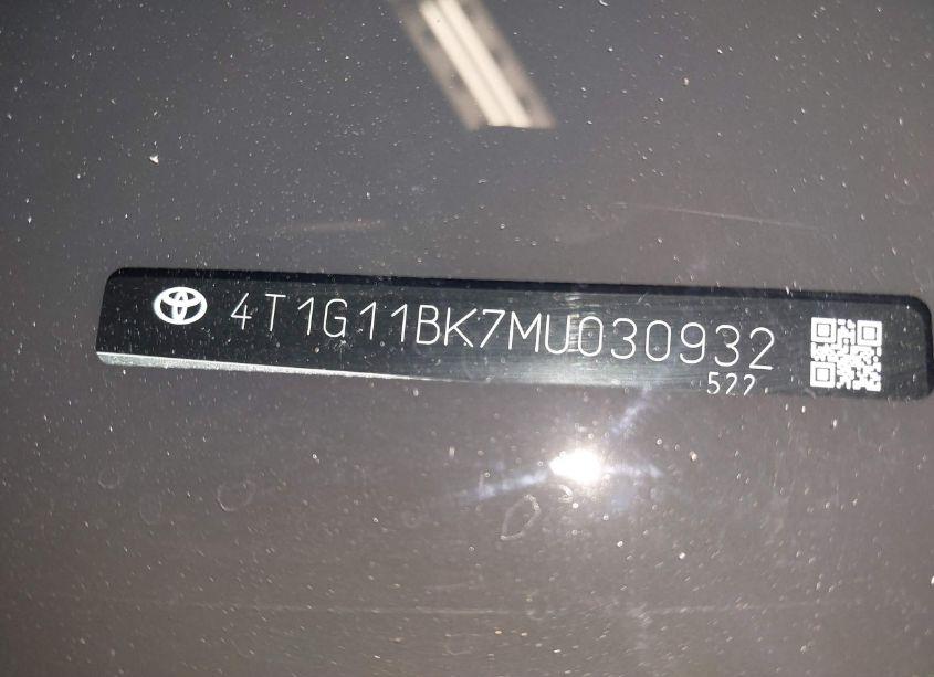 Photo 20 of 2021 Toyota Camry SE AWD (VIN 4T1G11BK7MU030932)