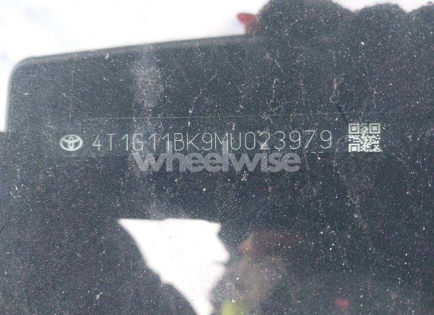 Photo 9 of 2021 Toyota Camry SE NIGHTSHADE EDITION AWD (VIN 4T1G11BK9MU023979)