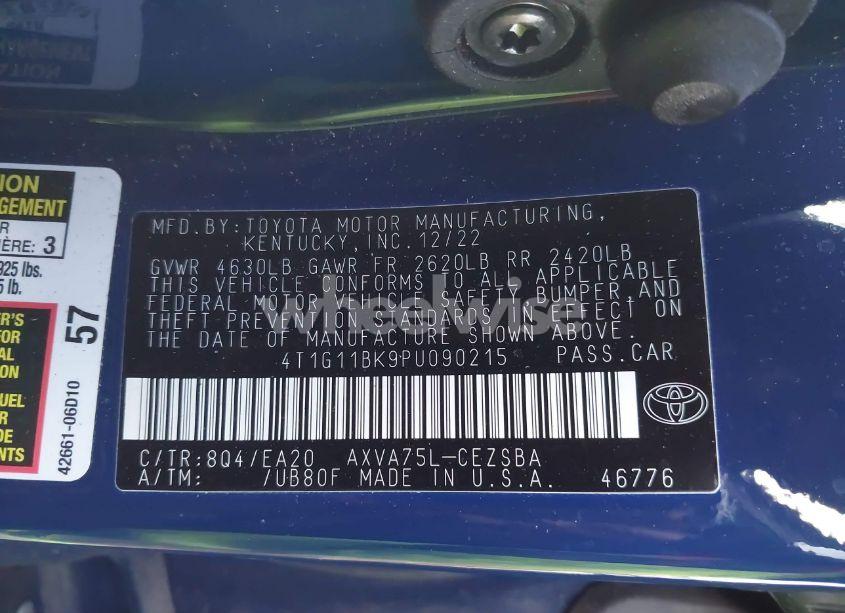 Photo 9 of 2023 Toyota Camry SE AWD (VIN 4T1G11BK9PU090215)