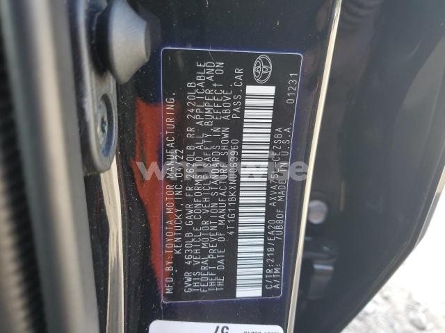 Photo 3 of 2022 TOYOTA CAMRY SE (VIN 4T1G11BKXNU063960)