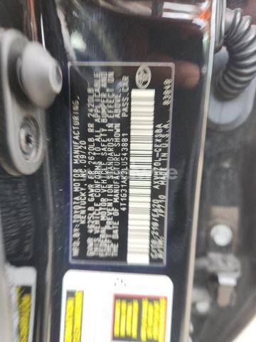 Photo 8 of 2020 TOYOTA CAMRY SE (VIN 4T1G31AK3LU543881)