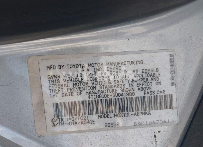 Photo 9 of 1995 Toyota Avalon XL (VIN 4T1GB10E8SU041980)