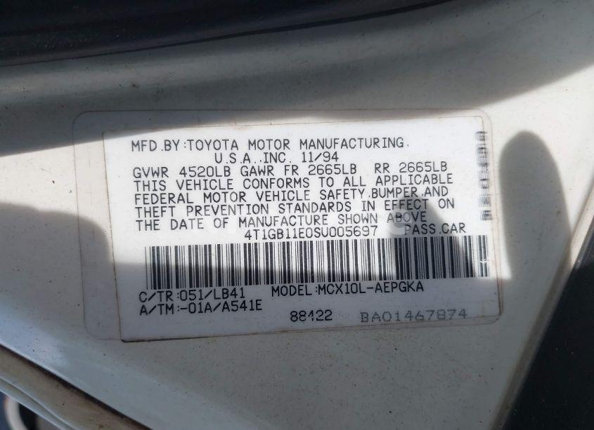 Photo 9 of 1995 Toyota Avalon XLS (VIN 4T1GB11E0SU005697)