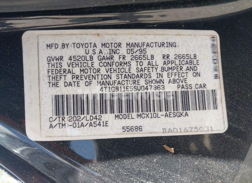 Photo 9 of 1995 Toyota Avalon XLS (VIN 4T1GB11E5SU047363)