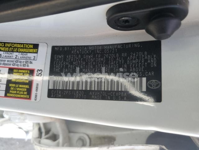 2021 TOYOTA CAMRY XSE (VIN 4T1K31AK0MU028493) main photo