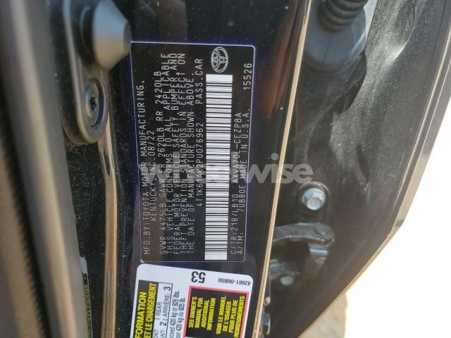 Photo 11 of 2023 TOYOTA CAMRY XSE (VIN 4T1K61AK2PU076962)