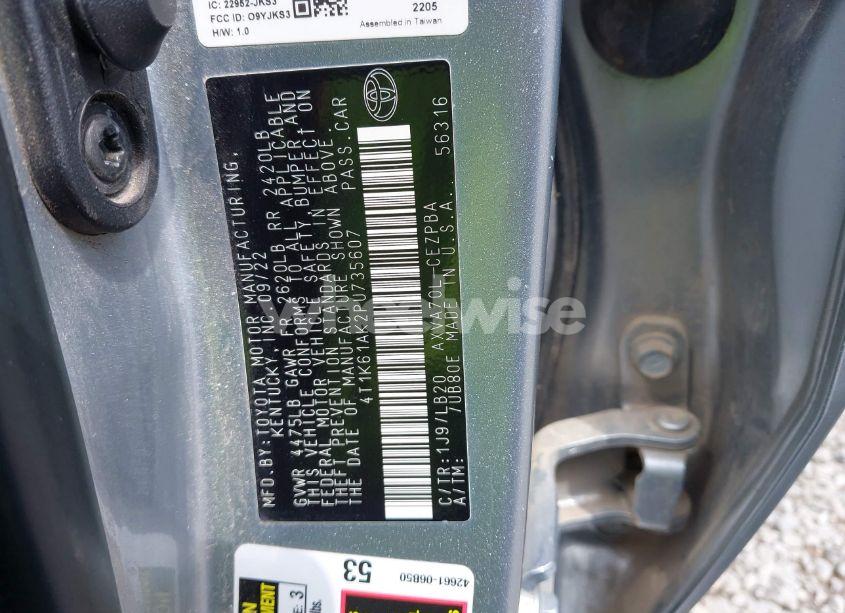 Photo 9 of 2023 Toyota Camry XSE (VIN 4T1K61AK2PU735607)