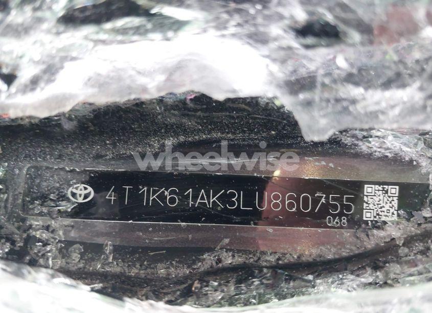 Photo 9 of 2020 Toyota Camry XSE (VIN 4T1K61AK3LU860755)