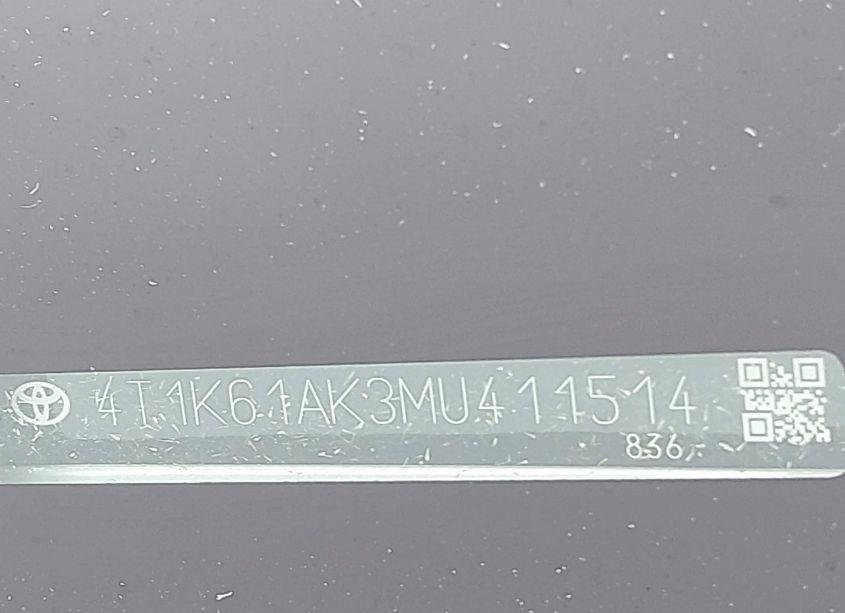 Photo 18 of 2021 Toyota Camry XSE (VIN 4T1K61AK3MU411514)