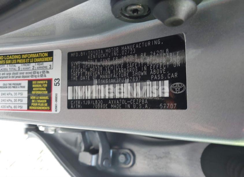 Photo 9 of 2023 Toyota Camry XSE (VIN 4T1K61AK3PU787697)