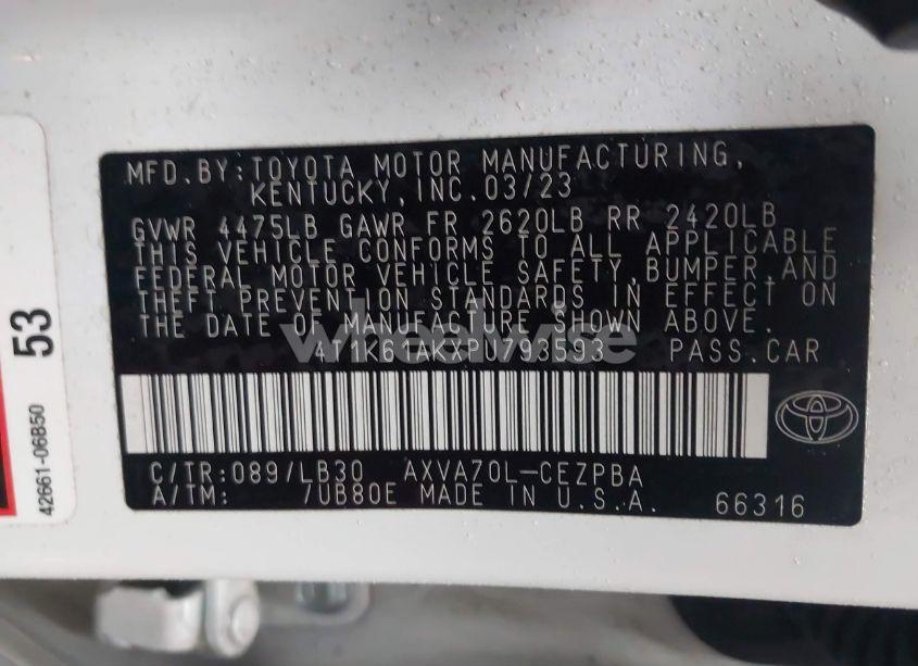 Photo 9 of 2023 Toyota Camry XSE (VIN 4T1K61AKXPU793593)