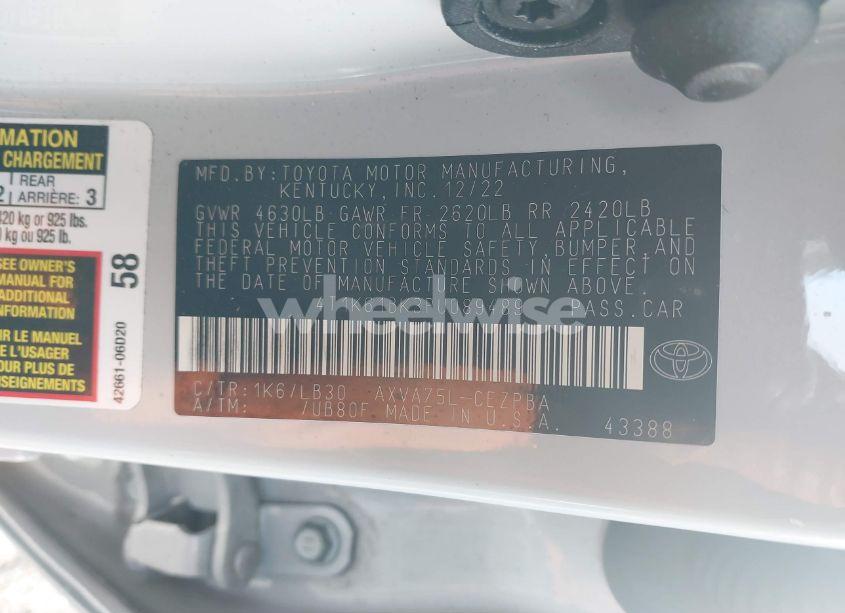 Photo 9 of 2023 Toyota Camry XSE AWD (VIN 4T1K61BK3PU089489)