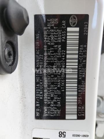 Photo 10 of 2023 TOYOTA CAMRY XSE (VIN 4T1K61BK6PU074422)