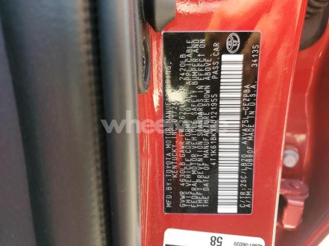 Photo 13 of 2024 TOYOTA CAMRY XSE (VIN 4T1K61BKXRU121955)