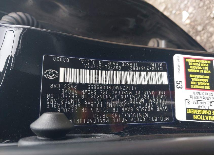Photo 9 of 2024 Toyota Camry TRD V6 (VIN 4T1KZ1AK0RU089655)