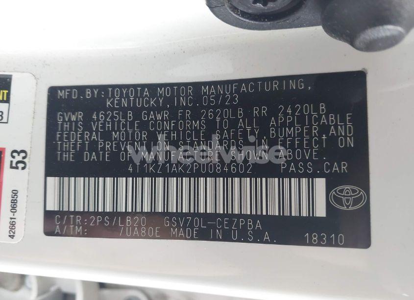Photo 9 of 2023 Toyota Camry XSE V6 (VIN 4T1KZ1AK2PU084602)