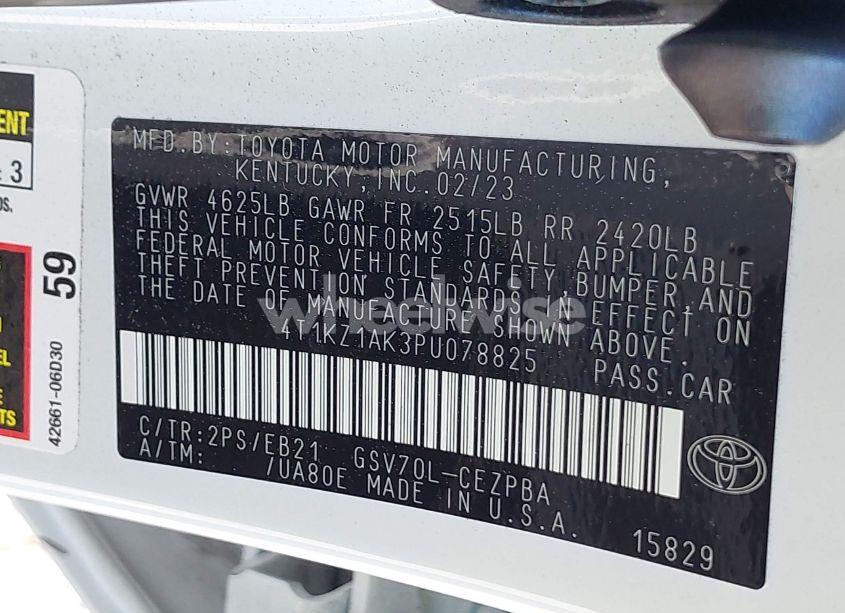 Photo 9 of 2023 Toyota Camry TRD (VIN 4T1KZ1AK3PU078825)