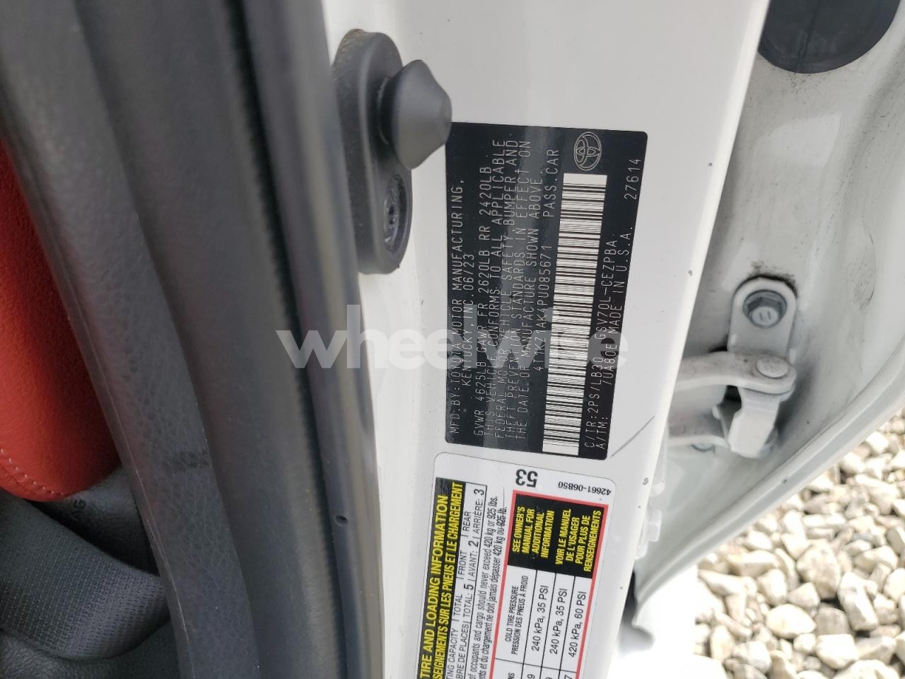 Photo 12 of 2023 TOYOTA CAMRY TRD (VIN 4T1KZ1AK4PU085671)