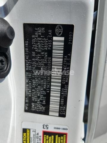 Photo 9 of 2022 TOYOTA CAMRY TRD (VIN 4T1KZ1AK5NU060906)
