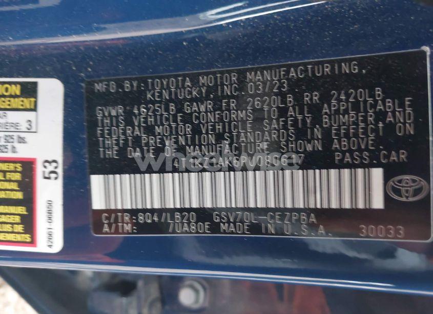 Photo 9 of 2023 Toyota Camry XSE V6 (VIN 4T1KZ1AK6PU080617)